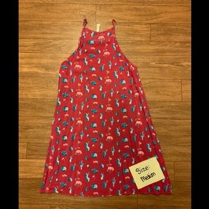 Hot pink Ariat cactus dress